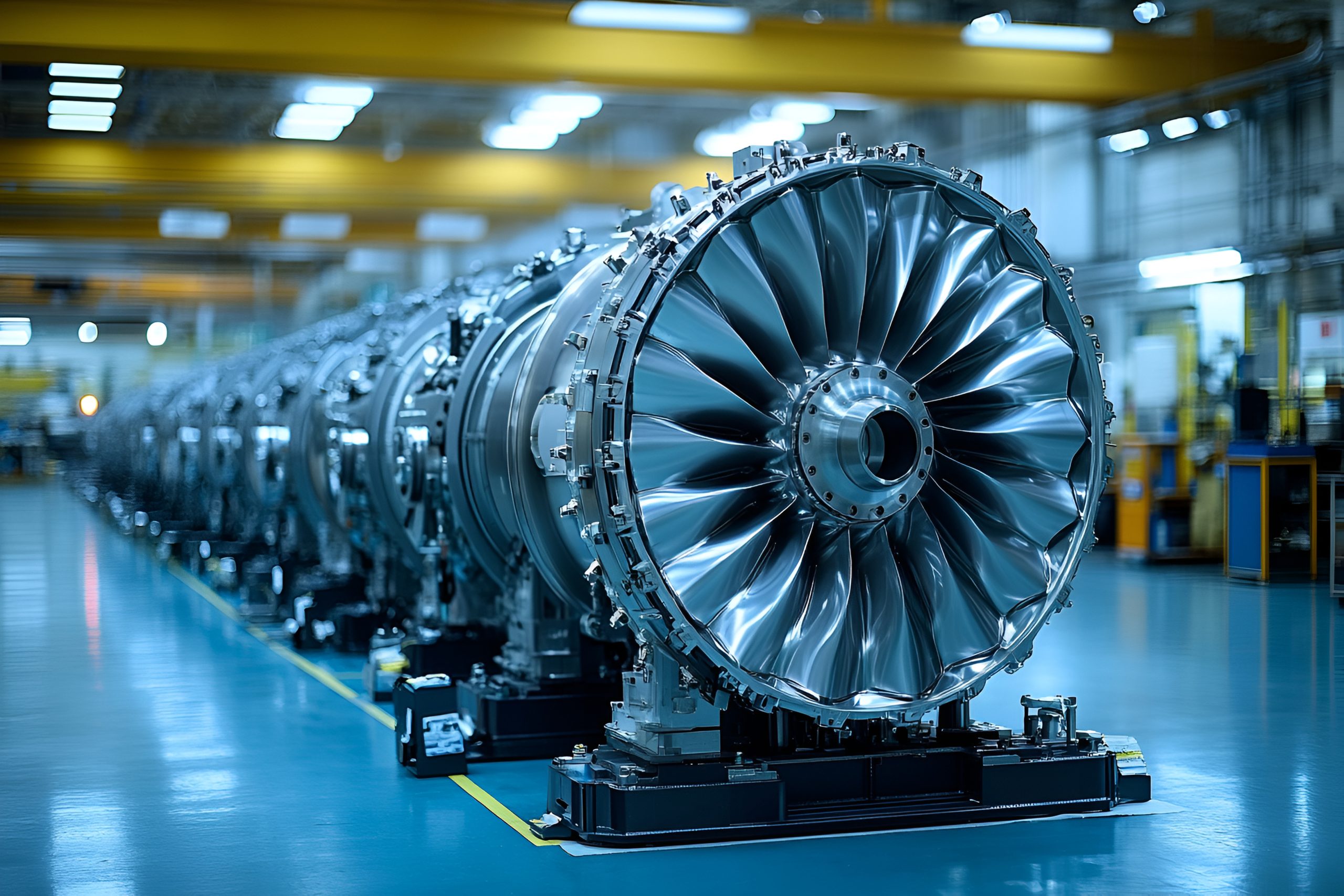 High tech jet engine manufacturing plant with advanced machinery and precision AdobeStock 1327169919 scaled