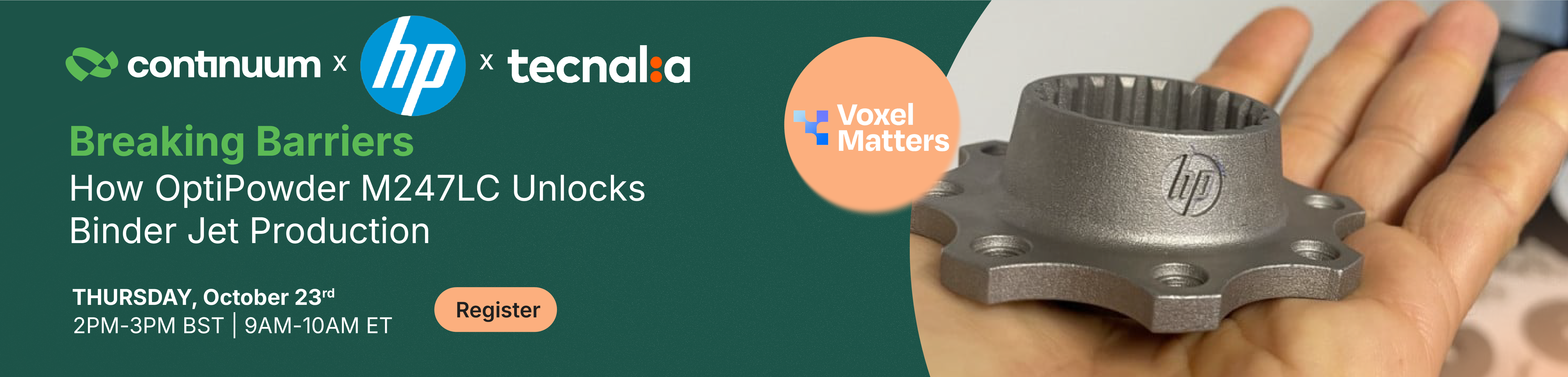 HP Tecnalia Continuum Webinar Banner