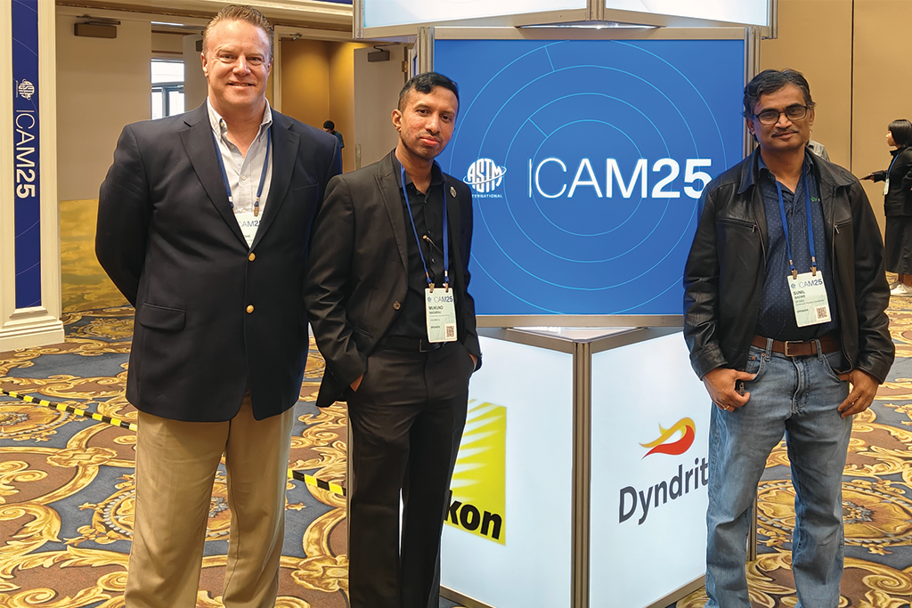 Makund, Sunil and Tim at ICAM 2025 Makund Sunil and Tim at ICAM 2025