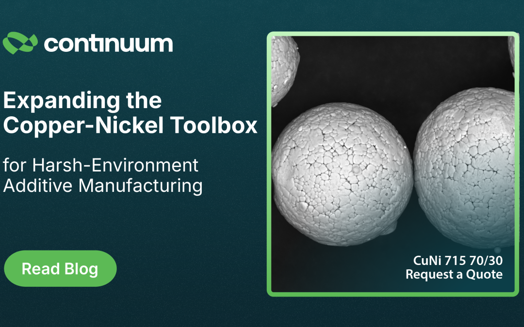 Expanding the Copper-Nickel Toolbox for Harsh-Environment Additive Manufacturing