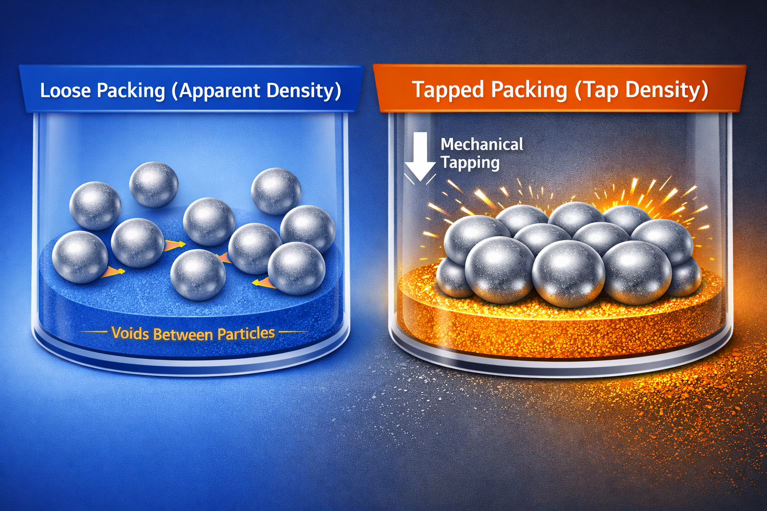 Apparent Density vs Tapped Density Apparent Density vs Tapped Density