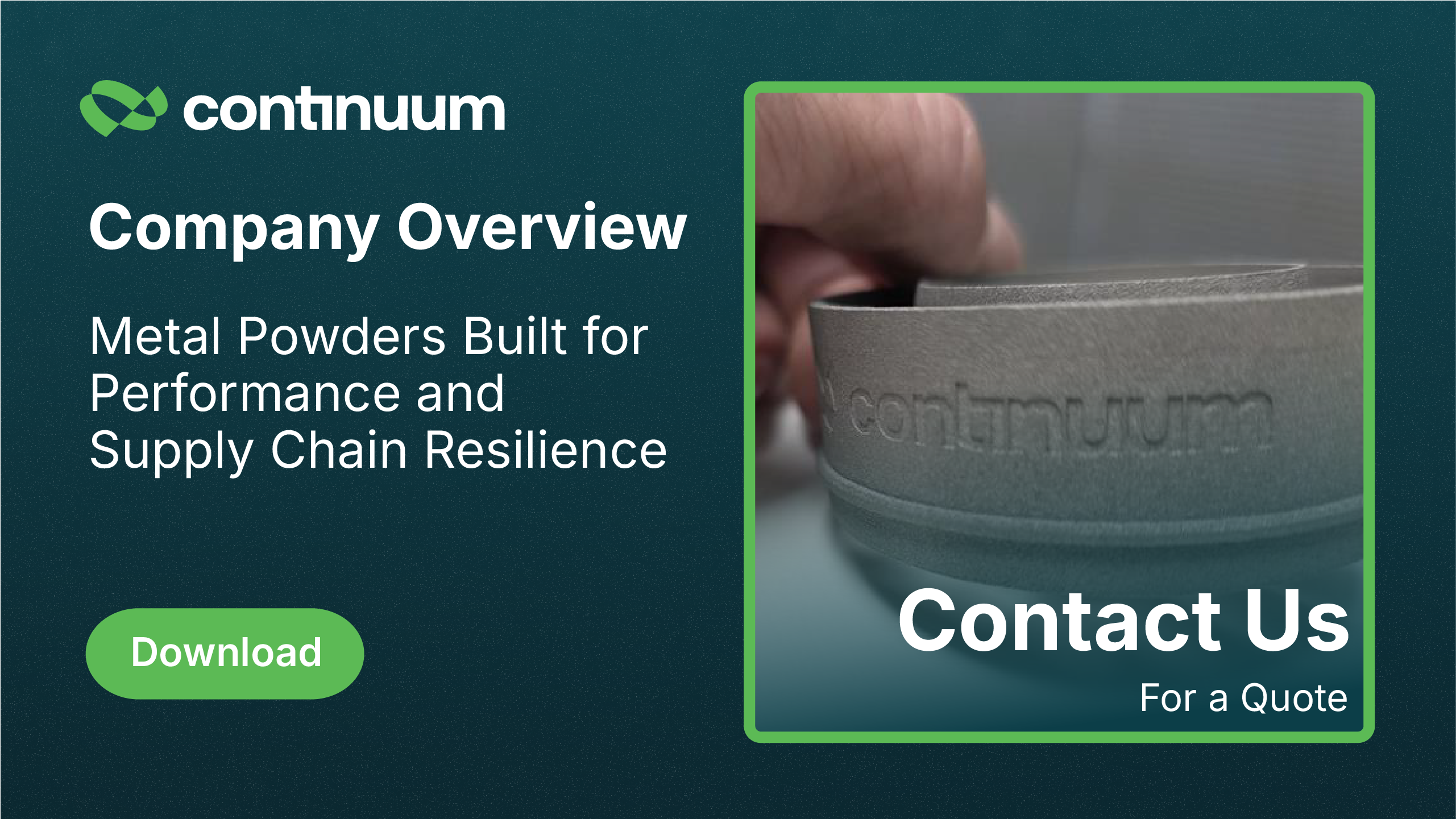 Continuum Powders Overview