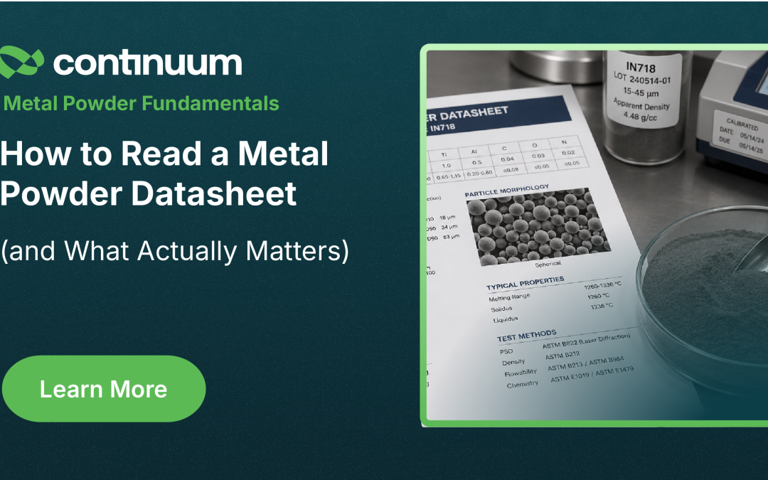 How to Read a Metal Powder Datasheet (and What Actually Matters)