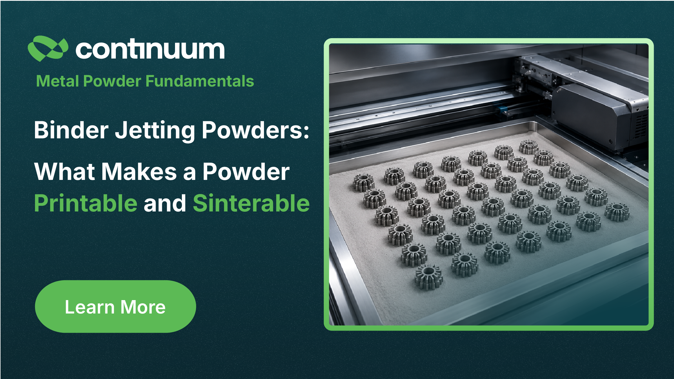 Binder Jetting Powders: What Makes a Powder Printable and Sinterable