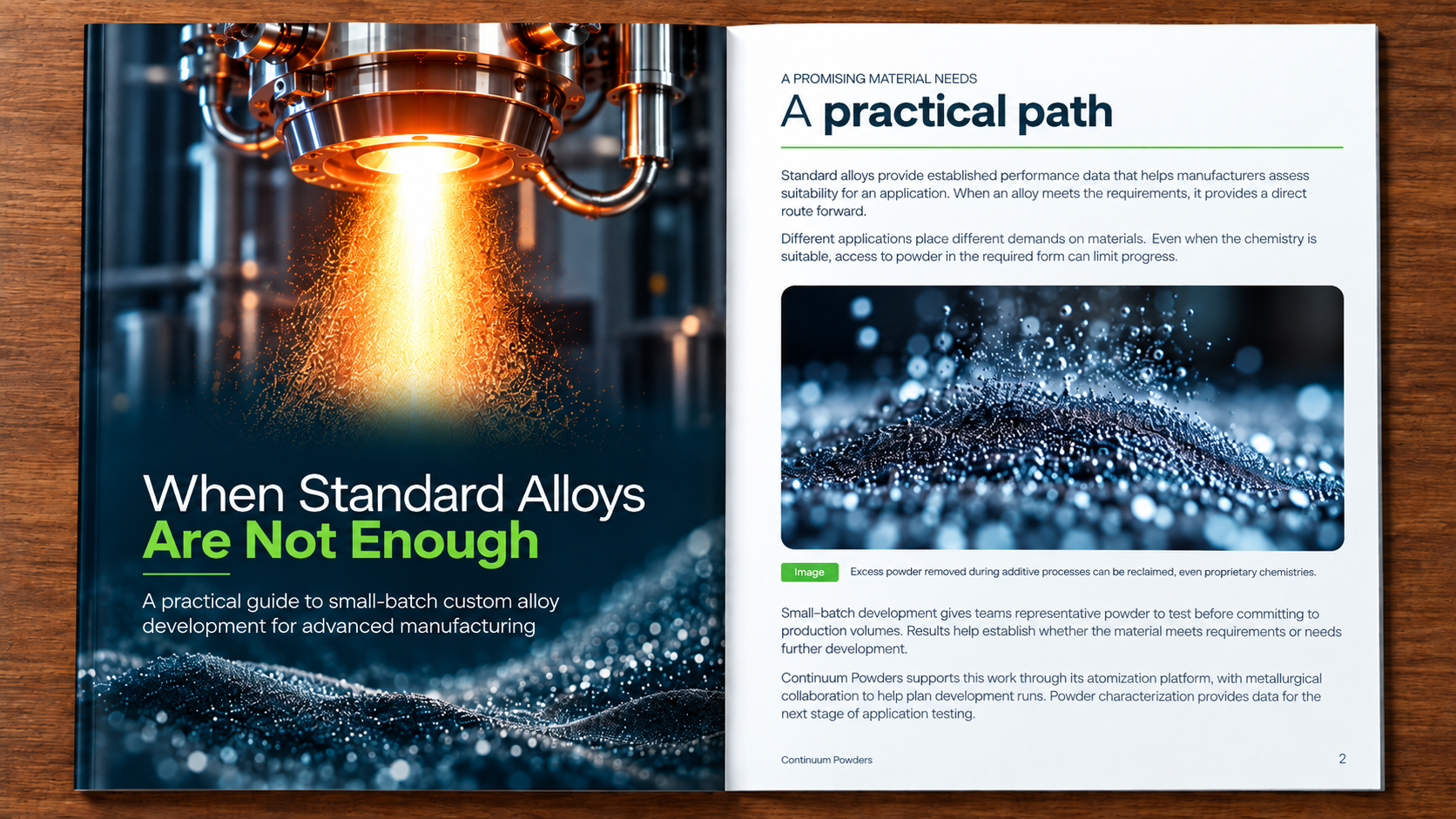 Industrial Alloy Development Brochure Spread Industrial Alloy Development Brochure Spread